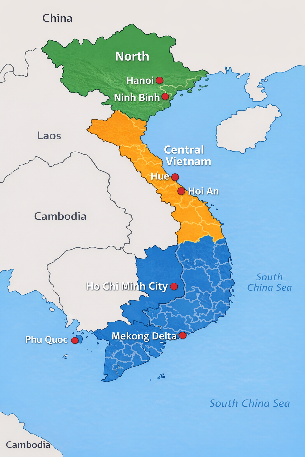 vietnam map - vietnam travel